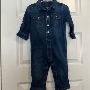 Baby Gap - Denim Jumpsuit- One Piece - Size 12-18 Months